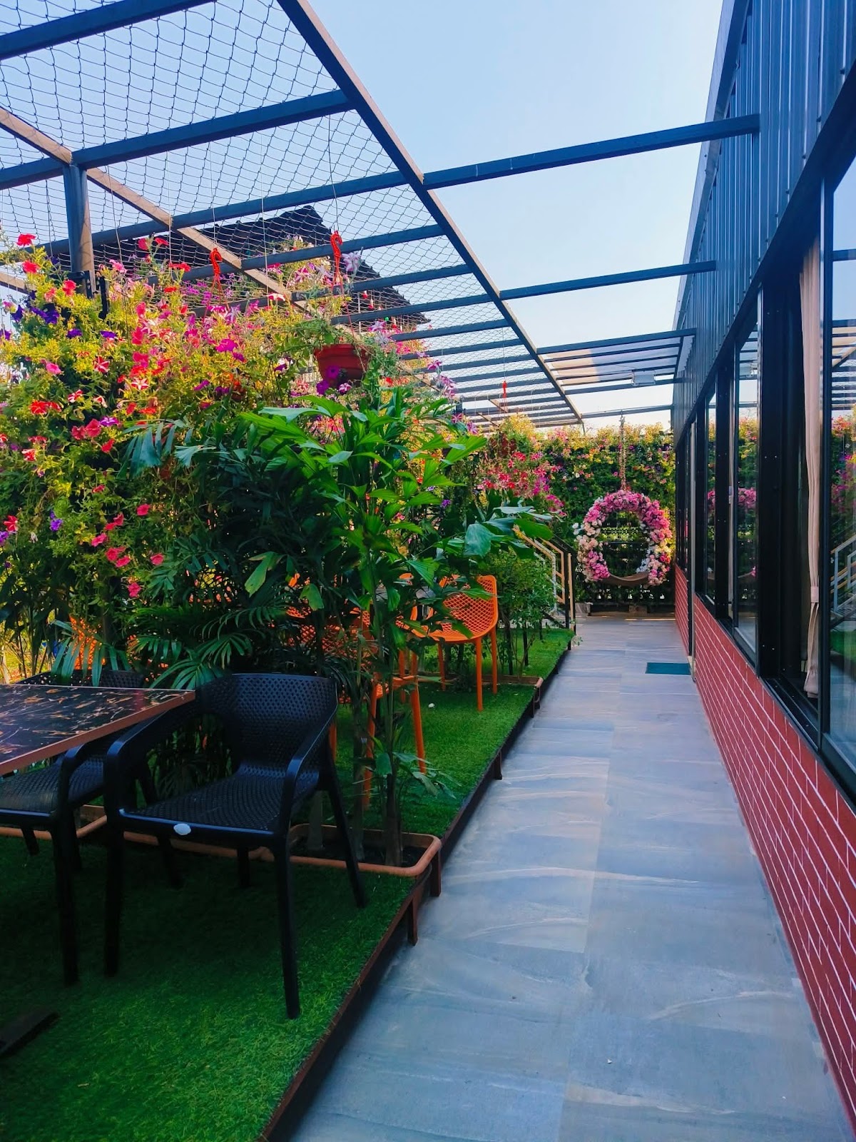 Evening on the rooftop